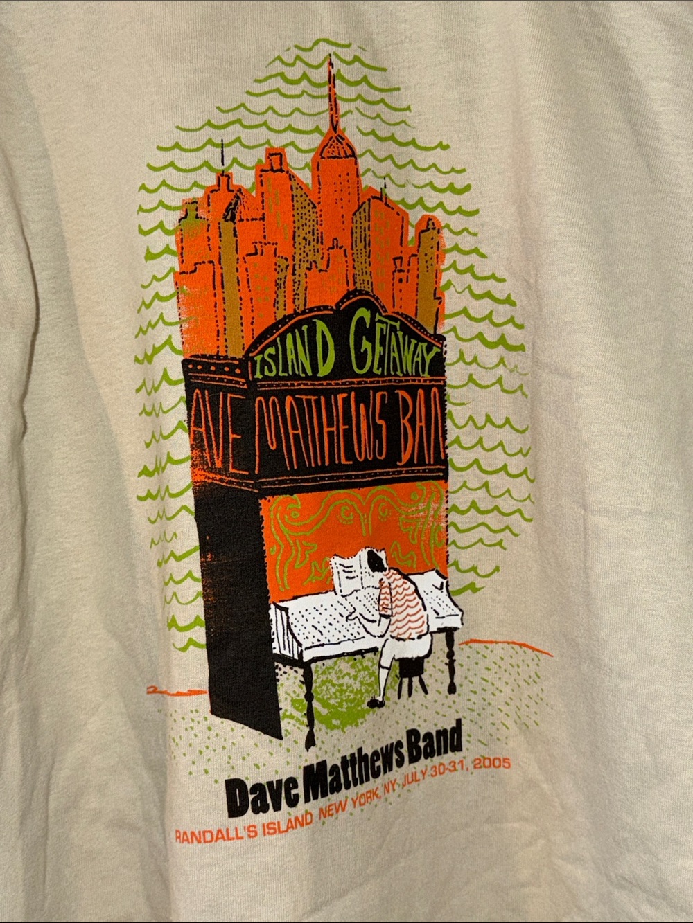 Dave Matthews Band Randall’s Island 2005 dead stock L long sleeve t shirt